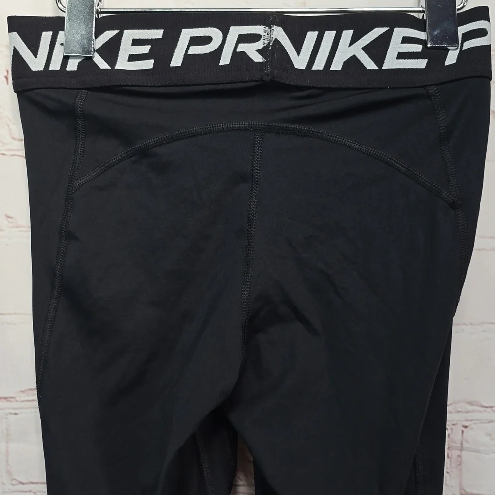 Nike Pro Dri Fit Black Leggings Mesh Back Legs Women's Small